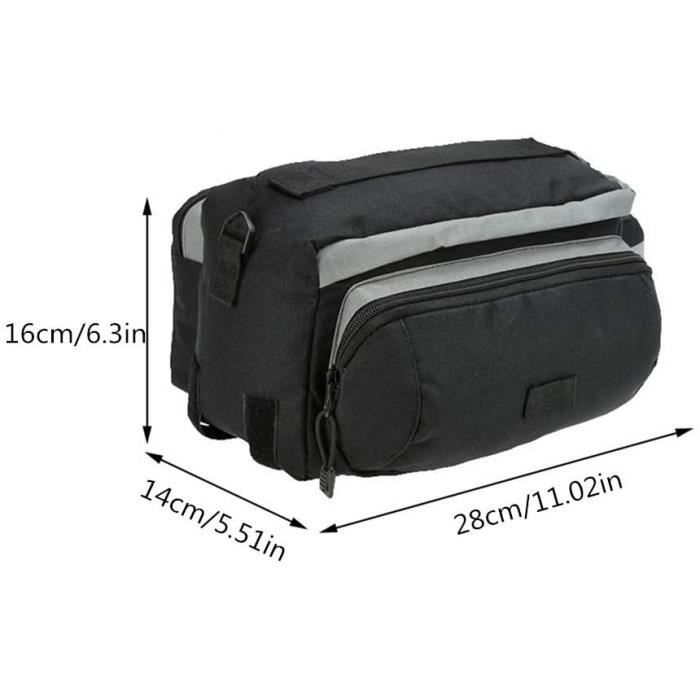 ONOC 3 En 1 Sac à Vélo 60L Capacité Arrière Pannier Sac de Cyclisme,Rouge - Sport