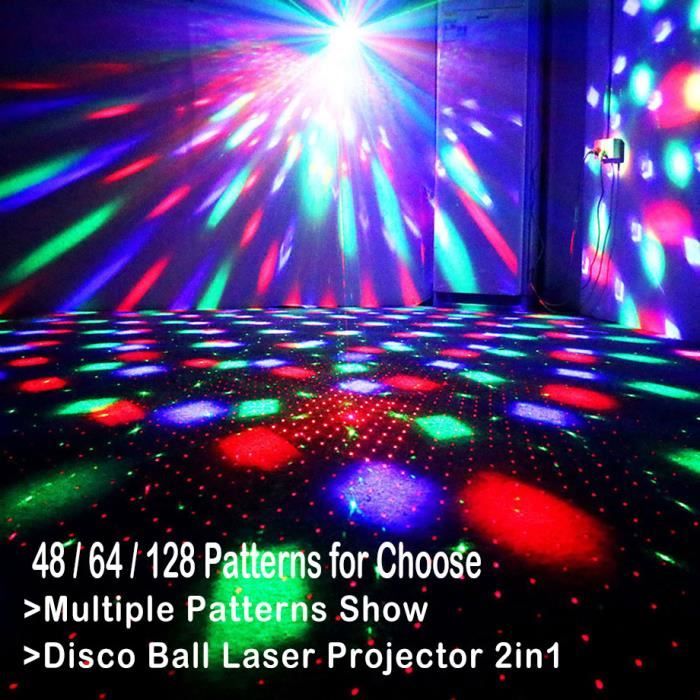 Lumière LED de Soirée Disco avec Laser, Stroboscope DMX pour Scène de  Danse, Décoration Musicale pour Club et - Cdiscount TV Son Photo