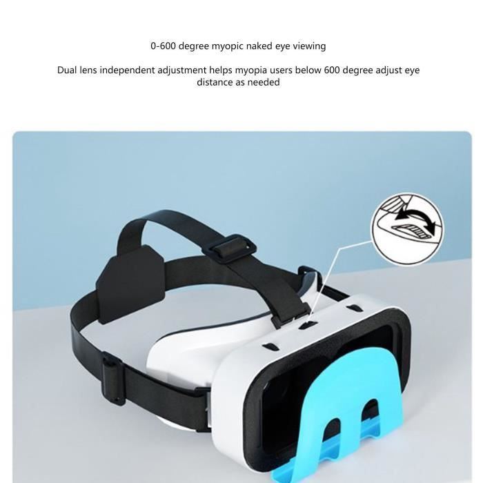 HURRISE Casque VR 3D pour Switch - Réalité Virtuelle - Expérience de jeu  immersive