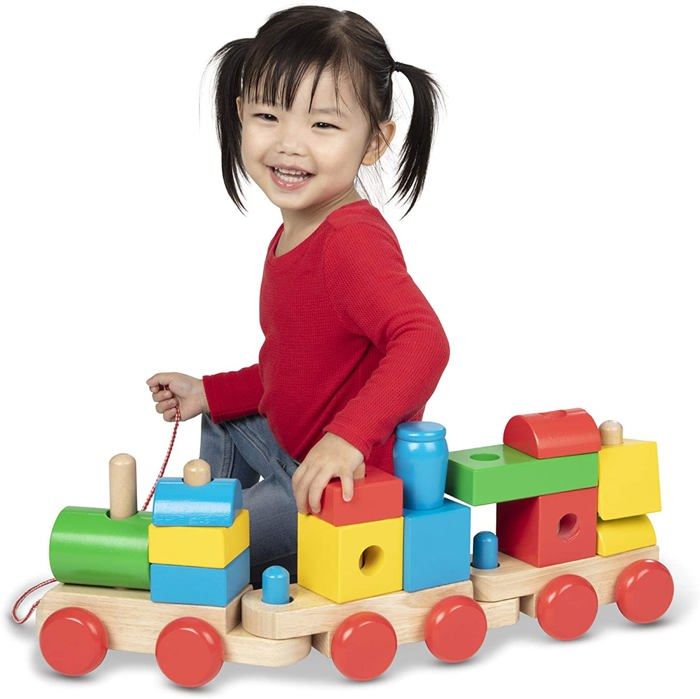 Melissa and doug train hot sale