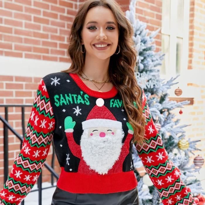 Pull court on sale femme manches longues