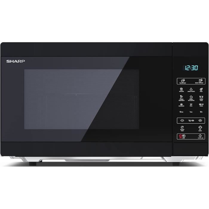 Four Micro-ondes 25L Avec Grill - 900W + 1000W Grill - 6 Niveaux Puissance, 3 Modes Combinés - Minuterie 30 Min - Blanc