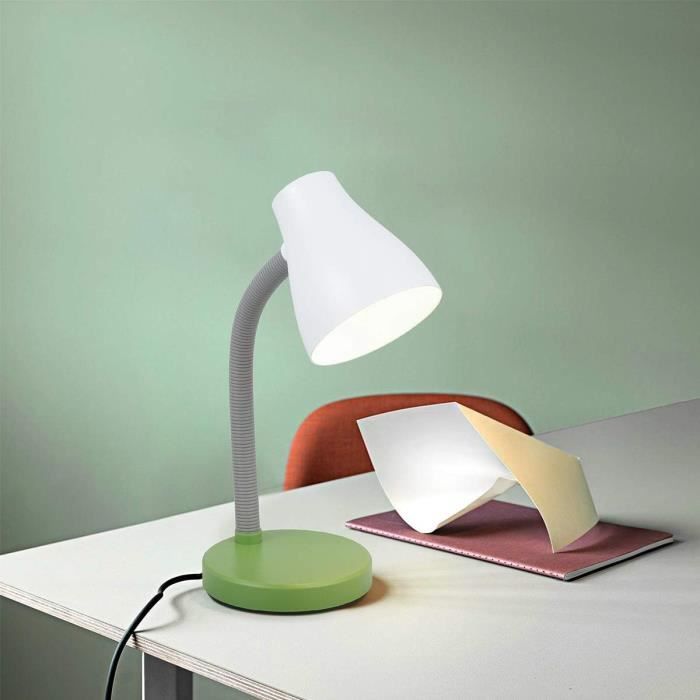Lampe de Bureau Banquier - Avec Chaînette - Opaline verte - 37 cm -  Cdiscount Maison