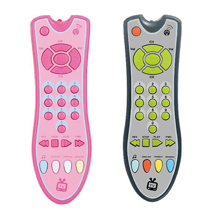Jouet télécommande pour bébé, télécommande de Simulation TV avec lumières  Musicales, Jouets à cliquer et Compter - Gris - Cdiscount Jeux - Jouets