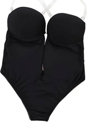 Body Gainant Femme Ventre Plat - Corset Sculptant Invisible - Soutien Gorge Push-up Dos Nu - 3