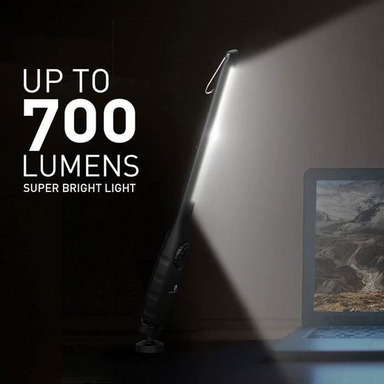 Baladeuse LED Rechargeable Htbakoi Lot De 2 - Lampe De Travail Aimantée COB 5 Modes Puissante