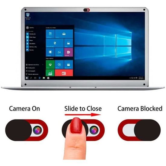 Faviye 3Pcs Coulissant Couverture de Caméra Cache Webcam Autocollant Coulissant pour Smartphones etc PC Tablettes 