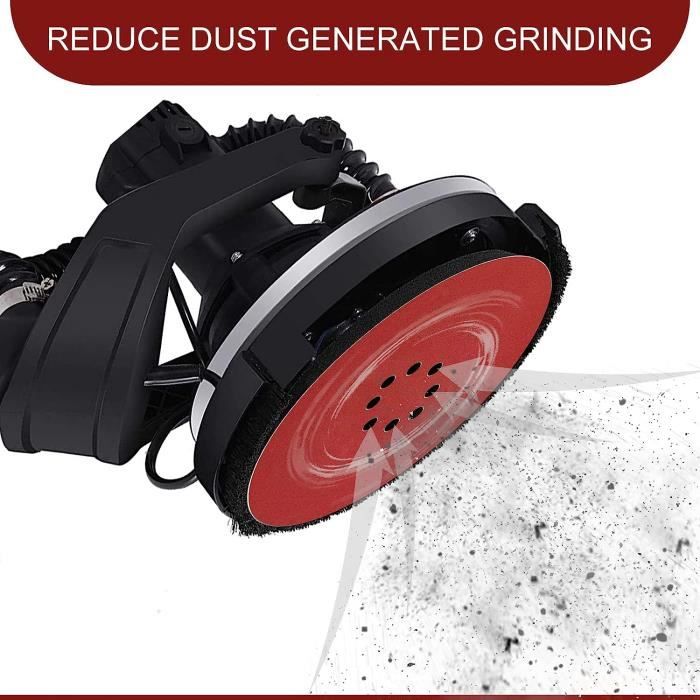 GZKTY Disques abrasifs 180 mm 30 pièces, 8 trous - Set multi-grains 40/60/80/120/180/240 - pour ponceuse cloison sèche et broyeur mural avec aspiration
