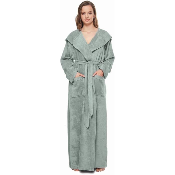 Peignoir de sale bain femme coton