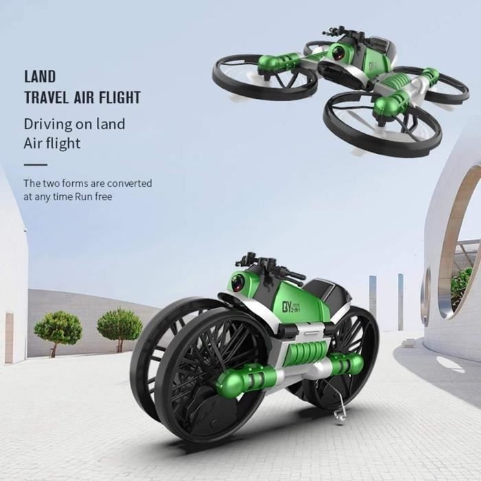 XIAOKEKE 2 en 1 Mini Jouet De Drone Moto RC pour Enfants Drone  Quadricoptère avec Télécommande 2.4G Modèle sans Tête Double [222] -  Cdiscount Jeux - Jouets