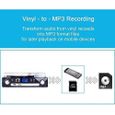 Tourne Disque Bluetooth - DIGITNOW! - Platine Vinyle 33/45/78 TR/Min - Encodage MP3 - Haut-Parleurs Intégrés-3