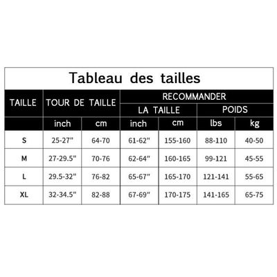 Taille deals vtt femme
