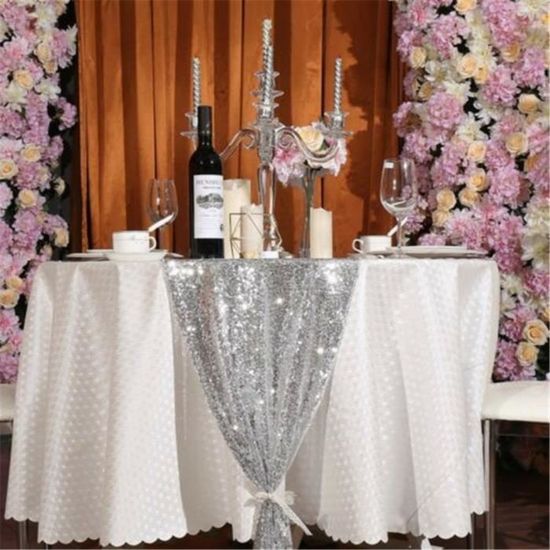 champagne ShinyBeauty Chemins de table dor/é /à sequins d/écorations de mariage 12x72-Inch 30,5/ x 182,9/ cm chemin de table de f/ête /à paillettes
