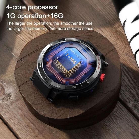 LEMFO LES4 4G Montre intelligente 1 Go RAM 16 Go ROM Processeur