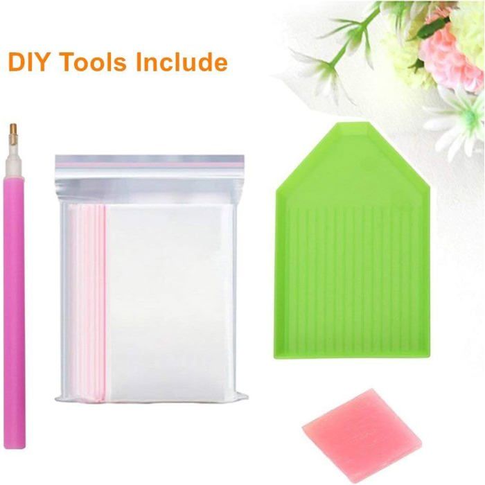 Kits De Peinture Diamant De Noël Pour Adultes - Camion Rouge Peintures Diamantees A Points Pour Debutants Paysages Hivernaux Ronds 5d Peinture~p127838601
