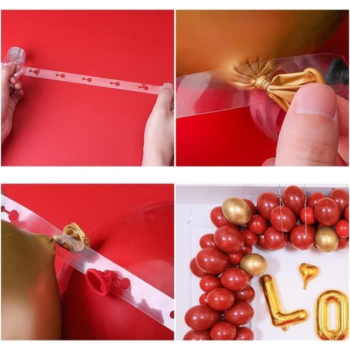 127pcs Kit Guirlande Ballon Arche Pour Mariage Fête D'Anniversaire Fille Fond Décoration Ballon Rose Or - Maison