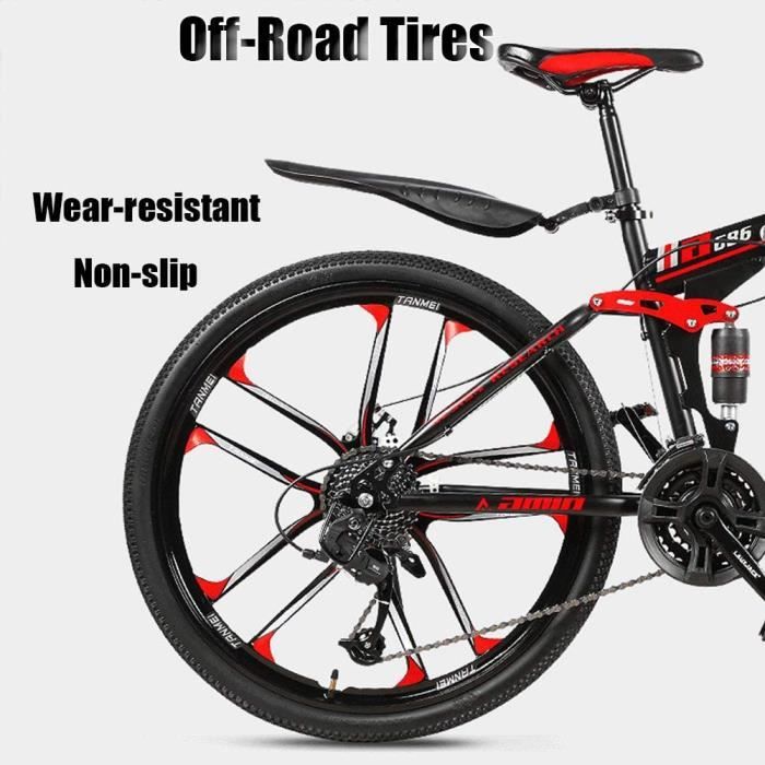 Nengge 24 Pouces V lo Vtt Adulte Homme Femme Pliable Montagne Tout