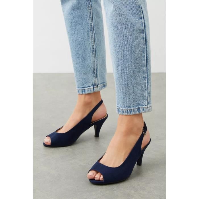 Escarpins bleu 2025 marine pas cher