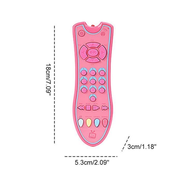 Jouets de dentition pour bébé, simulation en silicone doux bébé TV télécommande  télécommande bébé jouet à mâcher pour tout-petits garçons filles(Le noir)