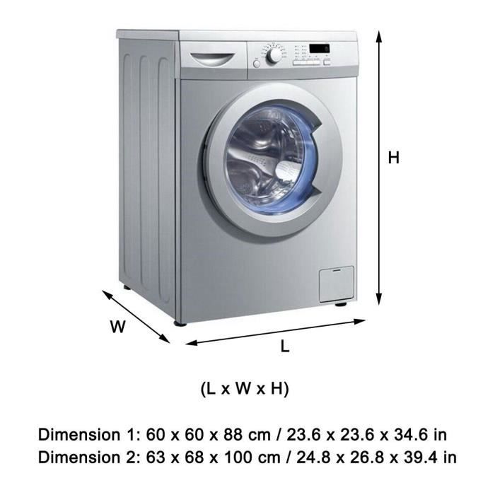 Housse de Machine à laver anti poussière YWEI - protection solaire étanche  - gris - Cdiscount Electroménager