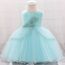 Fete D Anniversaire Robe De Soiree Fille Enfant Noel Broderie Dentelle Robe De Princesse Mariage Costumes C86 Bleu Achat Vente Robe Cdiscount