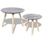 Ensemble De Tables De Salon Table Basse 2 Pcs 55 Cm Et 44 Cm Style