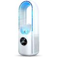 Climatiseur Mobile sans Évacuation,Portable Air Conditioner,Rafraîchit L’air Par Évaporation Silencieux pour Chambre Bureau (Blanc)