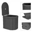 KEDIA. Toilette Camping Toilette Seche Pot de Chambre Adulte Couverde Portable, TOILETTES SECHES-0