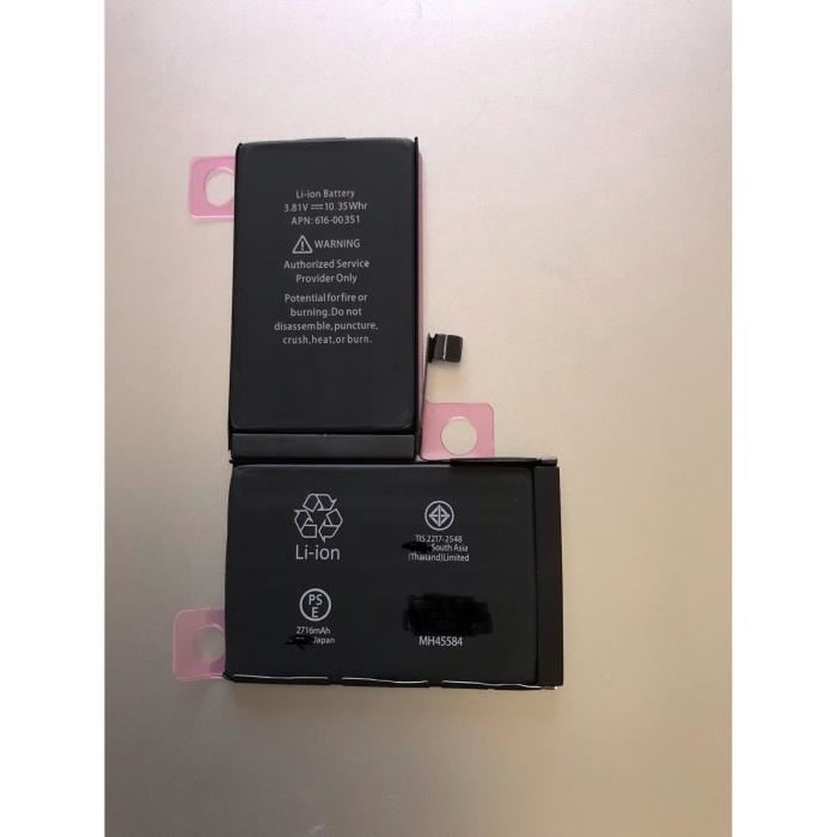 Batterie iPhone X avec double face Achat batterie téléphone pas cher