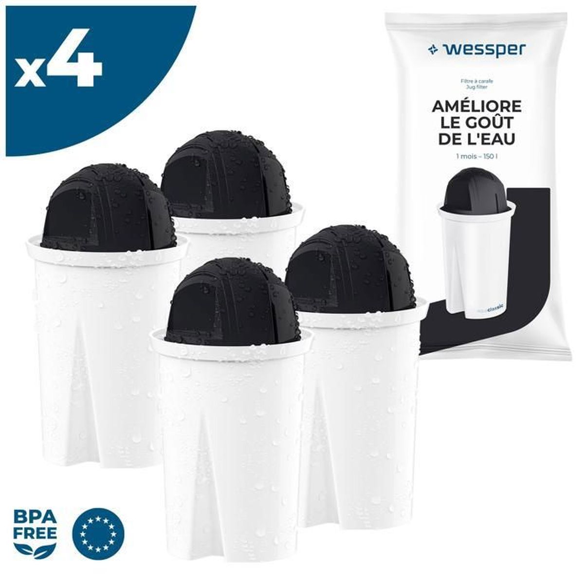 Pearlco Filtro Acqua Standard - Incluso 1 Classic Cartuccia Filtro