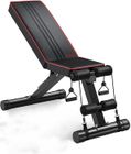 NALOOKAMIC Dripex Banc de Musculation Pliable Multifonction Complet Sit-up Fitness Musculation Bras Gym Domicile Bureau 115x50x54cm