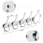 MELISSA & DOUG Yipeema Patère Mural 15 Crochets - Porte-Manteau Mural en Acier Inox Robuste pour Maison Entrée Cuisine Salle de Bain