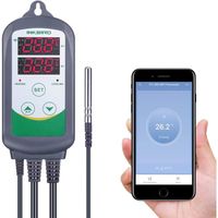 Regulateur de Temperature Prise Thermostat Chauffage Refroidissement Thermostat Numérique Inkbird ITC-308-WiFi 220V pour Serre