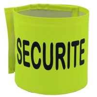 Brassard de sécurité haute visiblité - SECURITE - jaune fluo