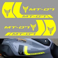 jaune fluorescent - Bande autocollante en vinyle pour moto Yamaha, Kit de Logo pour réservoir, Mt 07, Mt07, 2