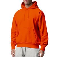 SWEATSHIRT Sweatshirt à Capuche Mode Classic Homme Cordon LâChe Simple Pas Cher Col Rond Poche InclinéE Durable Casual Orange