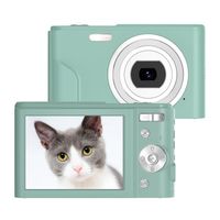 Appareil photo numérique HD mini caméra domestique vert menthe + carte mémoire de 32 Go Machine à carte HD de 36 millions de pixels