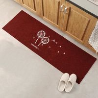 Paillasson - VIPITH Tapis d'entrée tapis anti-dérapant tapis de porte - pissenlit, Rouge - 40 x 120 cm