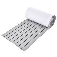 Tapis De Sol En Mousse EVA Pour Bateau/camping-car - 240x90 Cm, Antidérapant, Autocollant - Gris Clair/blanc - 7