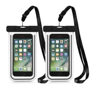 Halatua Pochette étanche Pour Téléphone – IPX8 étanche Pour écran Tactile Avec Cordon – Support De Téléphone De Protection Sous-marin Pour Plage, Piscine, Natation, Randonnée – Rose