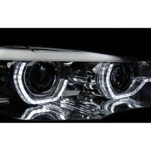 PHARES - OPTIQUES Paire feux phares BMW X5 E70 07-10 Xenon Angel Eye