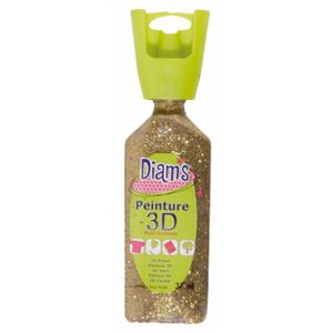 AUTRES PEINTURES Diam's 3D - Or - Pailleté - 37 ml - Diam's