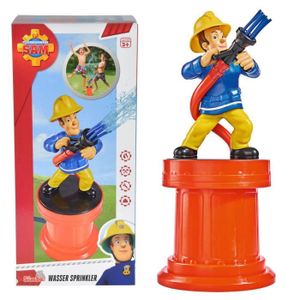 Pistolet à Eau Sam Le Pompier Avec Réservoir Dorsal - Lance Incendie Enfants - Jets Réglables - 10m De Portée