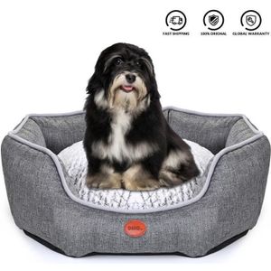 Transat Chien Gris 122x91x16cm 30kg max Lit Relaxant surélevé 