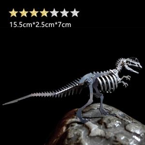 PUZZLE Dilophosaurus - Puzzle 3d En Métal Style Animal, Kits De Jeux En Acier Warcraft, Assemblage De Jouets Éducati