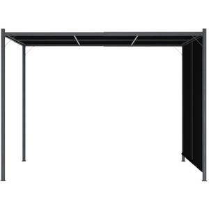 PERGOLA Pergola de jardin avec toit rétractable 3x3 m Anthracite DIOCHE7842689916448