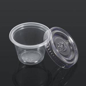 Plastique à modeler YUH® 50pcs boîtes de tasses de chutney de sauce cl