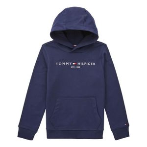 Sweat à capuche logo bleu clair homme - Tommy Hilfiger