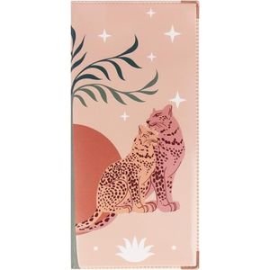 PORTE PAPIERS Protège livret de famille couleur motif leopard - France – PVC vernis – 22 x 10,5 cm