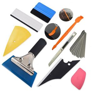 Ewrap Kit dapplication de Film pour fen/être Kit doutils de Teinte pour fen/être Kit denveloppe en Vinyle avec raclette Gants aimants en Vinyle grattoir